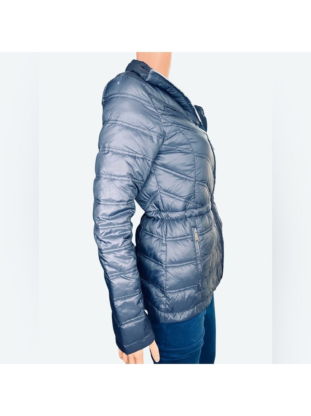 Michael Kors Navy Quilted Puffer Jacket XS - Picture 4 of 11